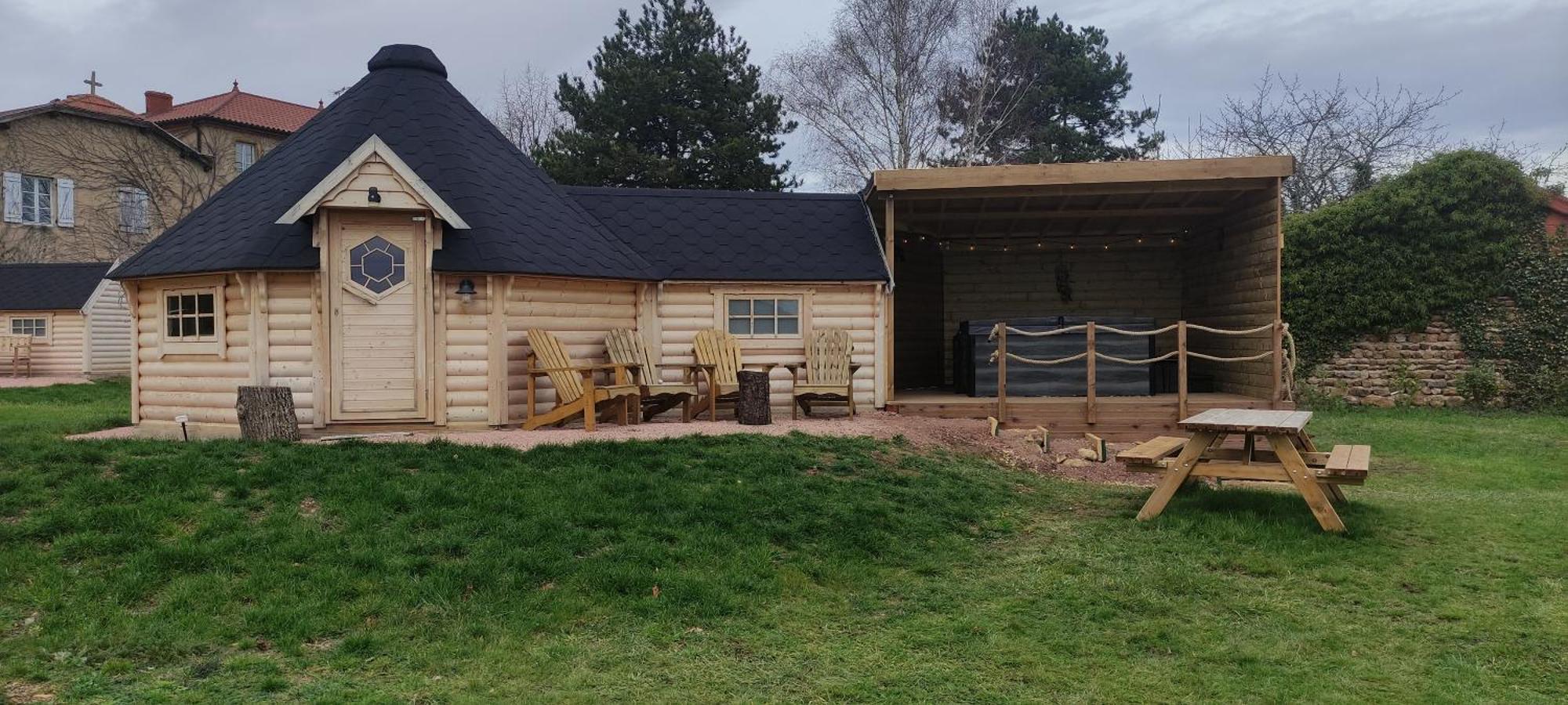 Les Cabanes Du Grand Nord Pradines  Exteriör bild